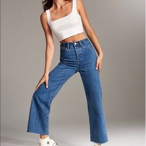 Aritzia Denim Forum Farrah High Rise Wide Leg Jean